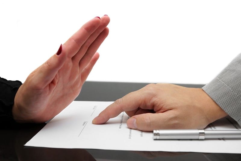 Geen kostenvergoeding door uitblijven reactie